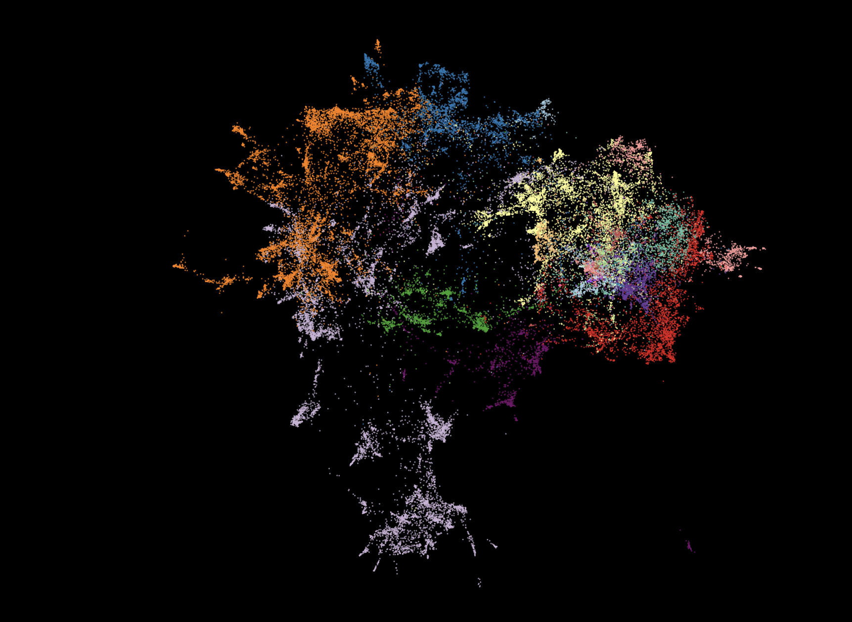 Screenshot of University Atlas Project visualization.